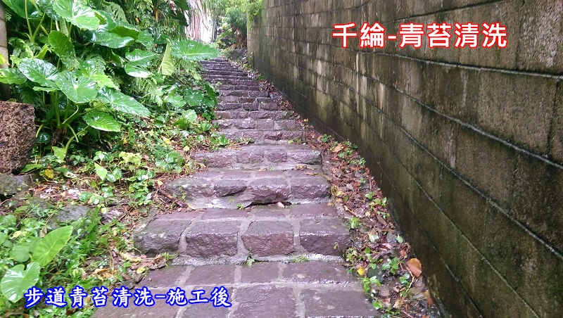 千綸-步道青苔清洗